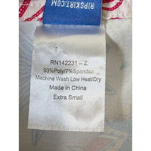 Rip Skirt Hawaiian Wrap Ripskirt Beach Coverup A Line Patchwork Floral Print XS - Picture 4 of 9